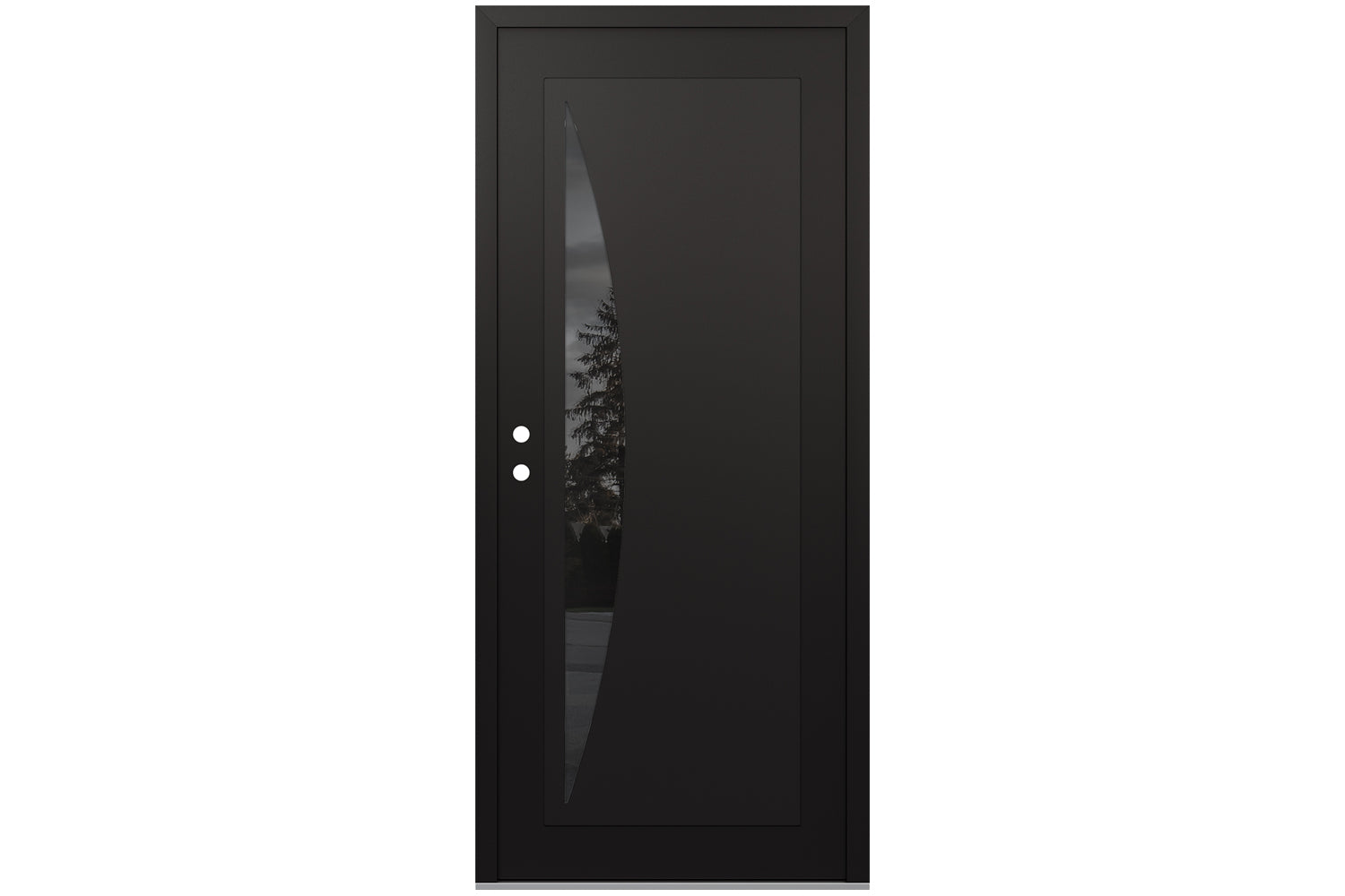 Belldinni Diamond C13 Black Modern Exterior Door with Black SS