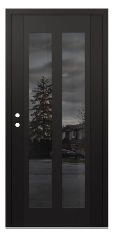 Belldinni Diamond C14 Black Modern Exterior Door with Black SS