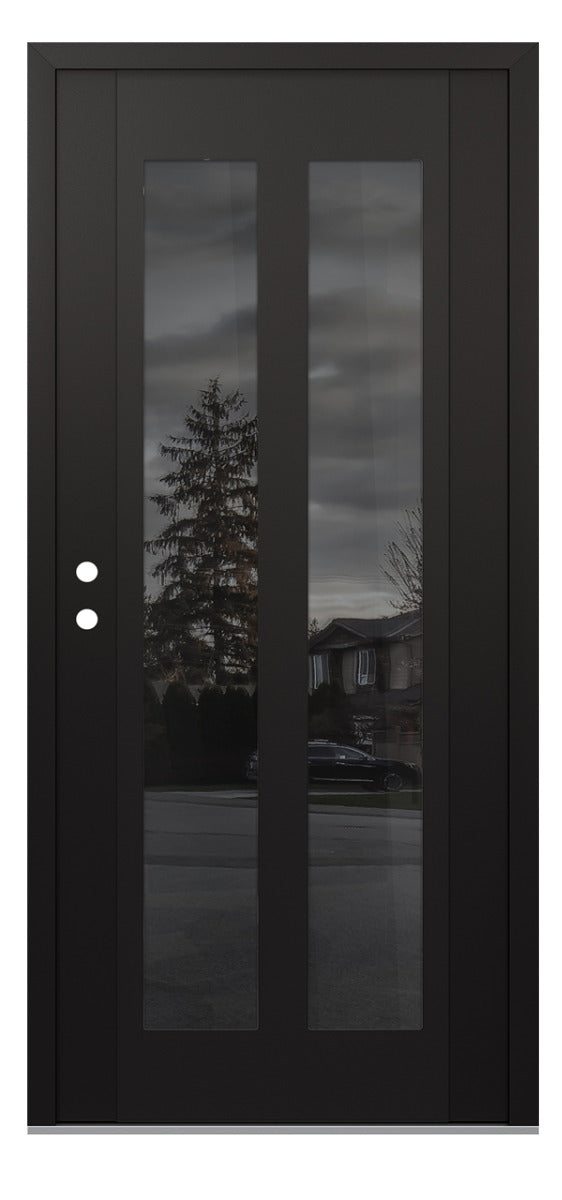 Belldinni Diamond C14 Black Modern Exterior Door with Black SS