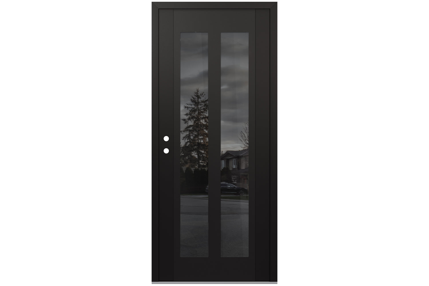 Belldinni Diamond C14 Black Modern Exterior Door with Black SS