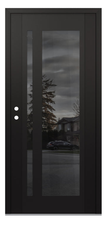 Belldinni Diamond C15 Black Modern Exterior Door with Black SS