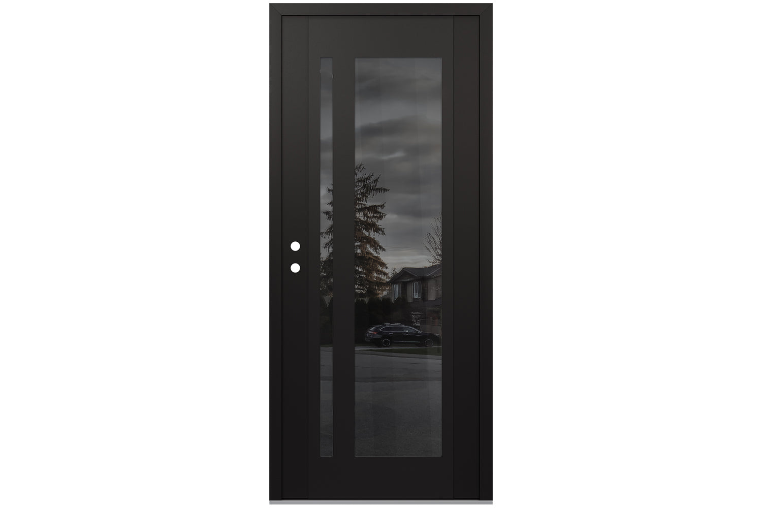 Belldinni Diamond C15 Black Modern Exterior Door with Black SS