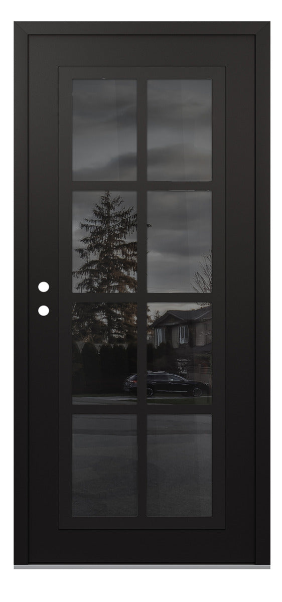 Belldinni Diamond C16 Black Modern Exterior Door with Black SS