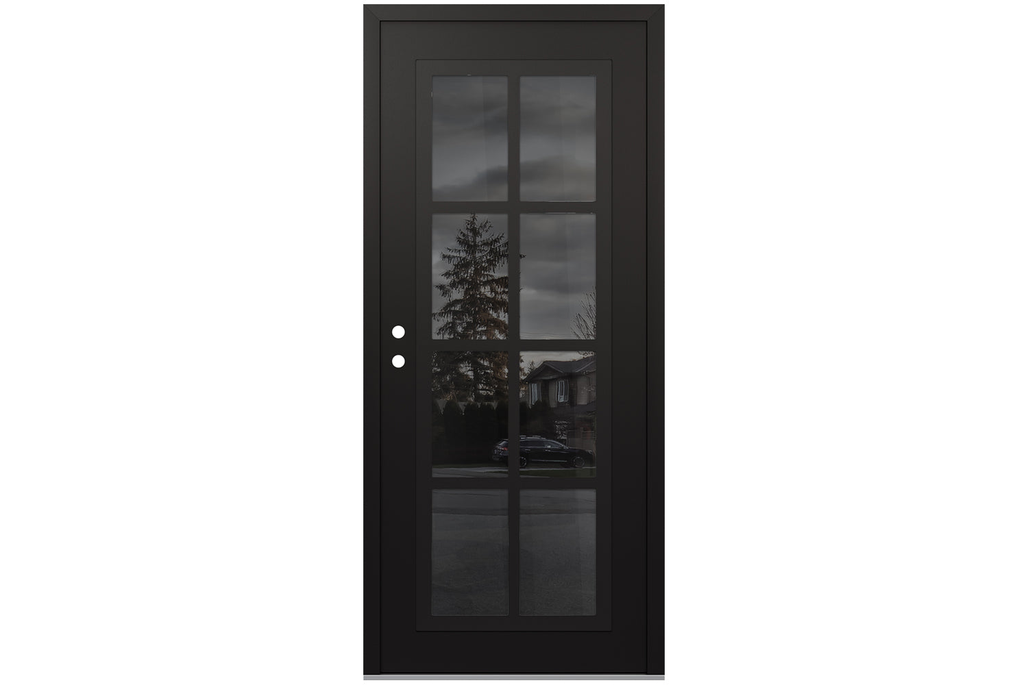 Belldinni Diamond C16 Black Modern Exterior Door with Black SS
