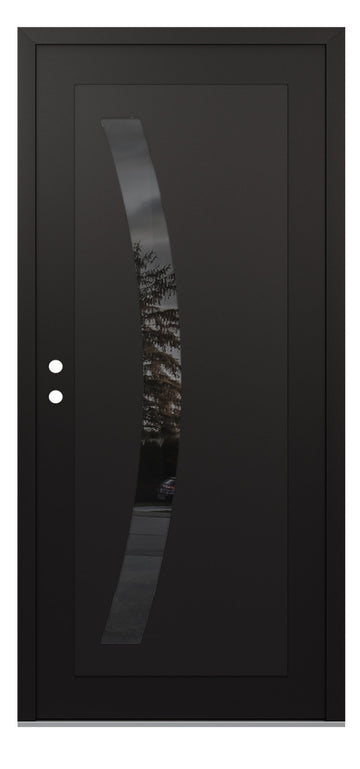 Belldinni Diamond C4 Black Modern Exterior Door with Black SS