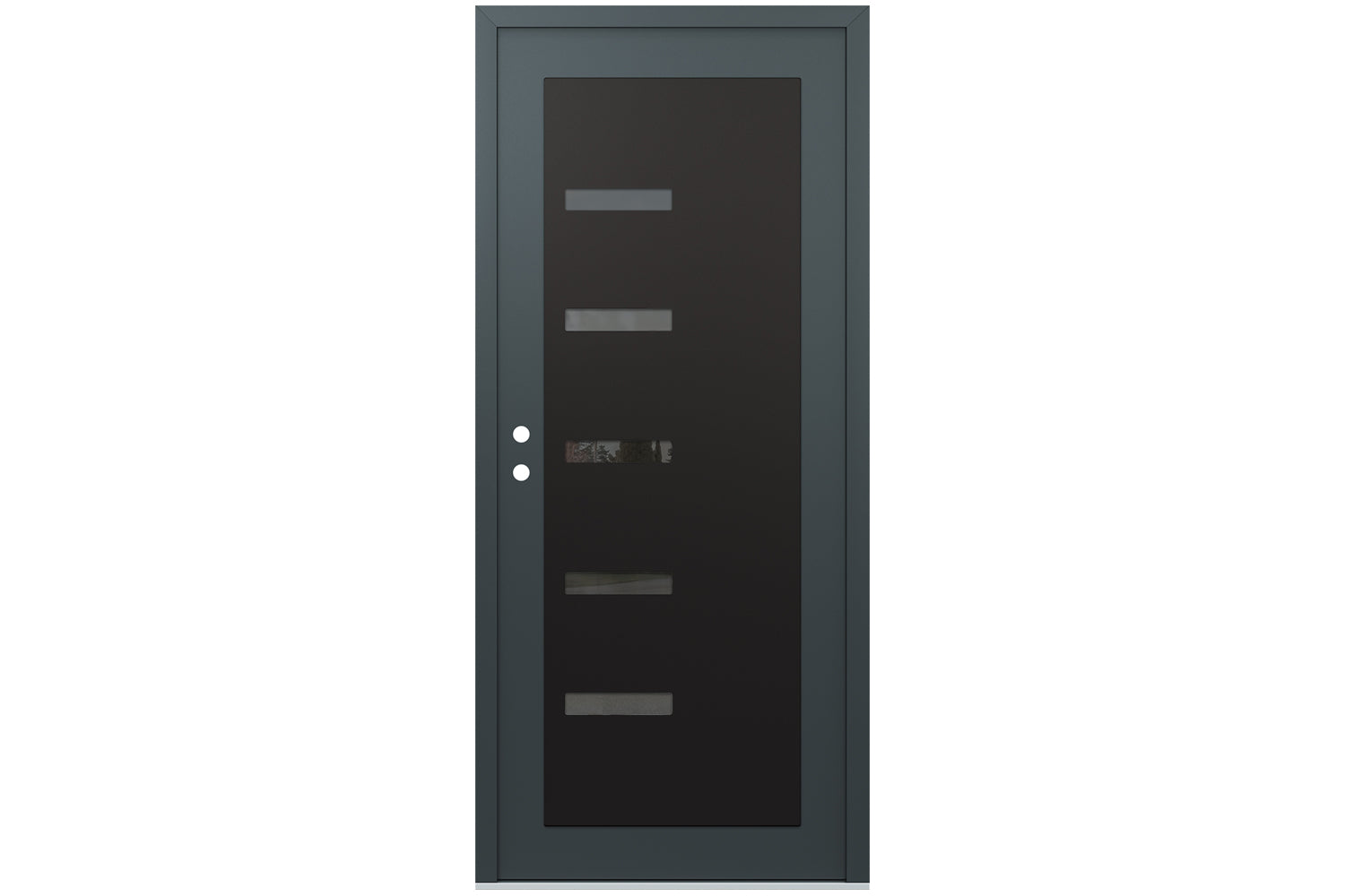 Belldinni Diamond C8 Anthracite Modern Exterior Door with Black SS