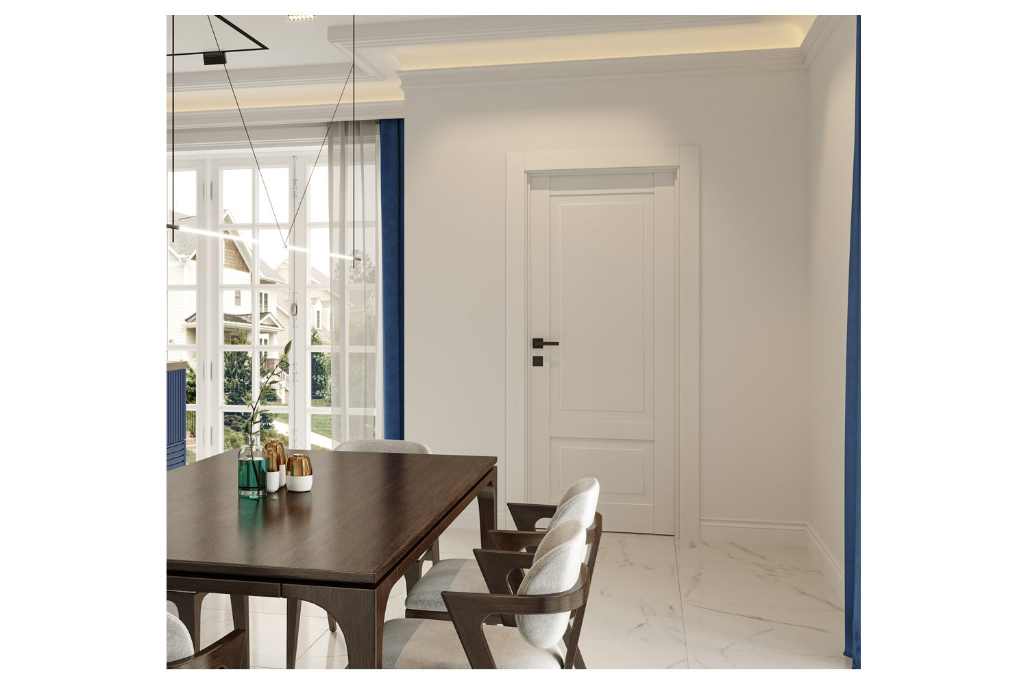 Belldinni CA 2 Primed Modern Interior Door