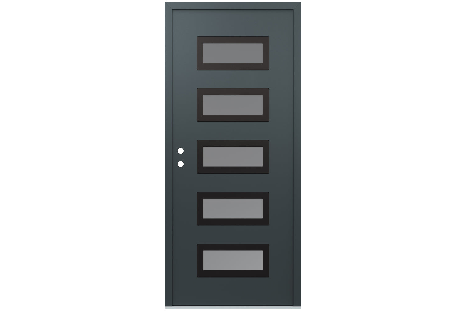 Belldinni Diamond D1 Anthracite Modern Exterior Door with Black SS