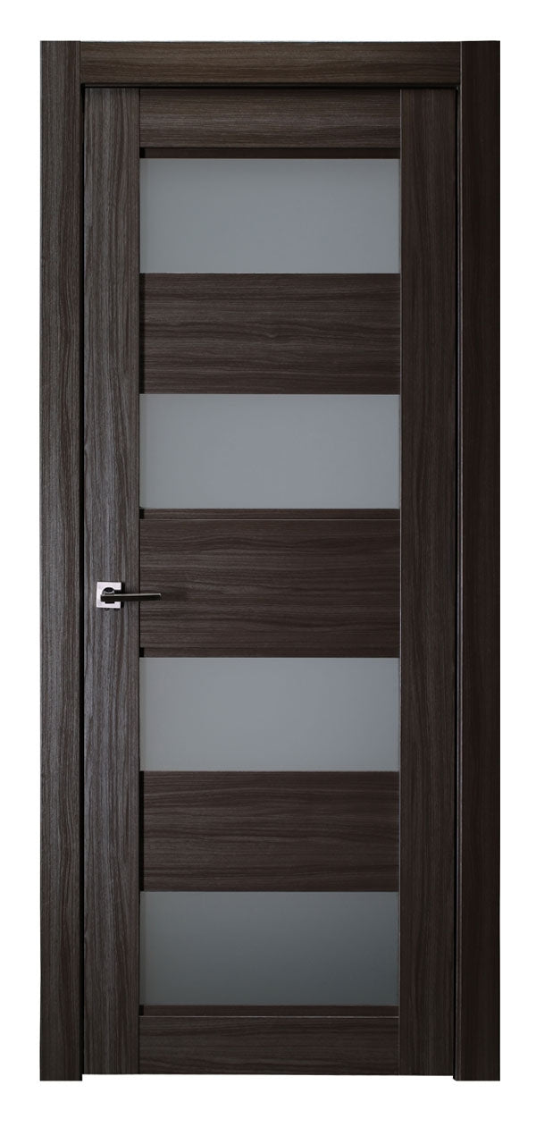 Belldinni Della Vetro Gray Oak Laminated Modern Interior Door