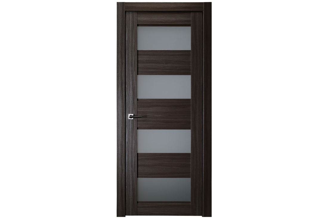 Belldinni Della Vetro Gray Oak Laminated Modern Interior Door - Single Door