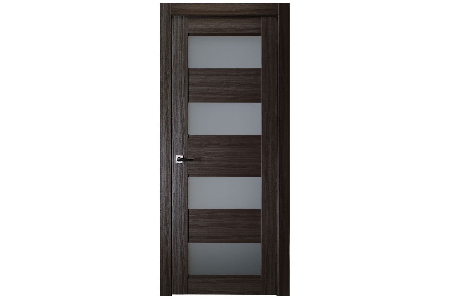 Belldinni Della Vetro Gray Oak Laminated Modern Interior Door - Single Door