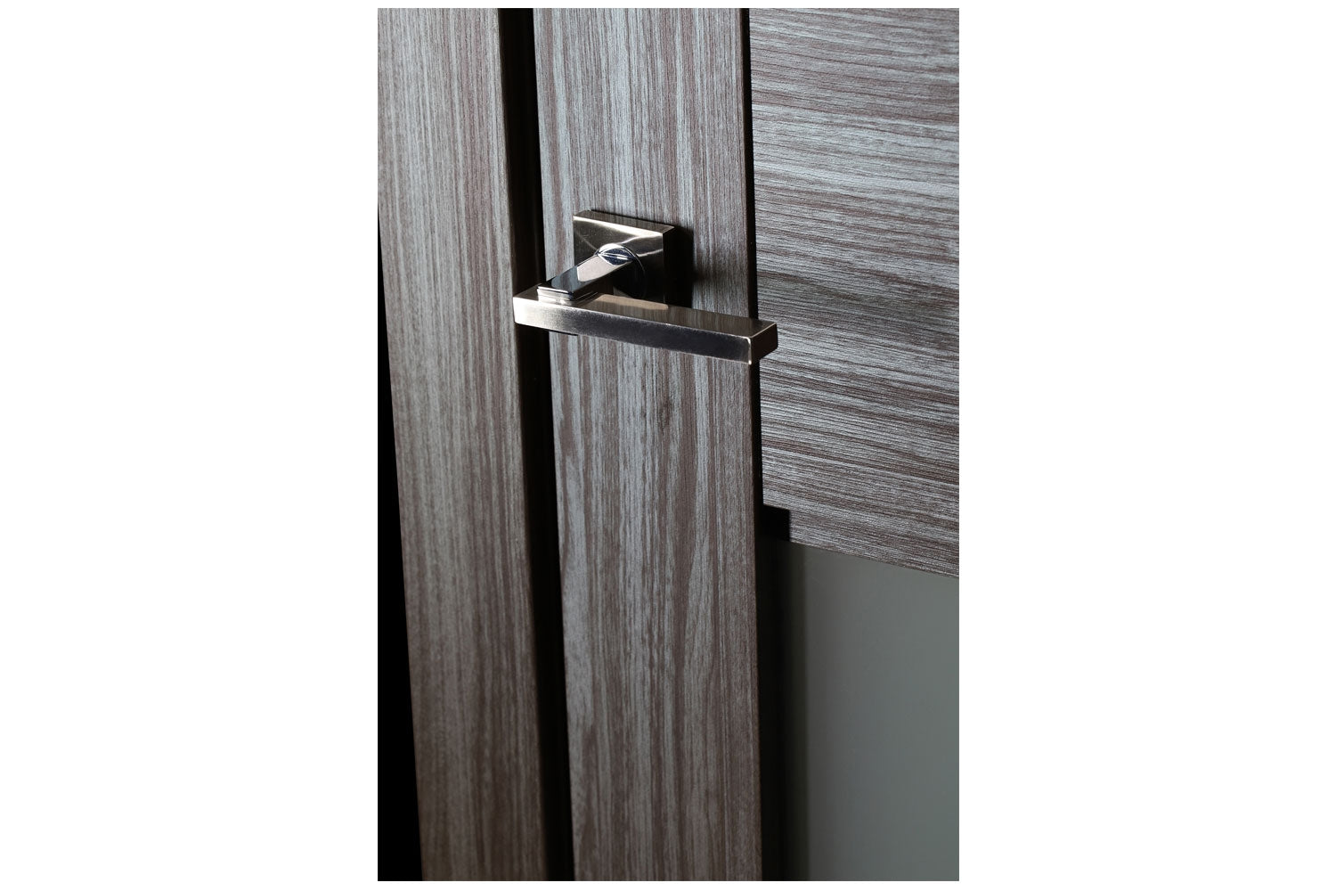 Belldinni Della Vetro Gray Oak Laminated Modern Interior Door