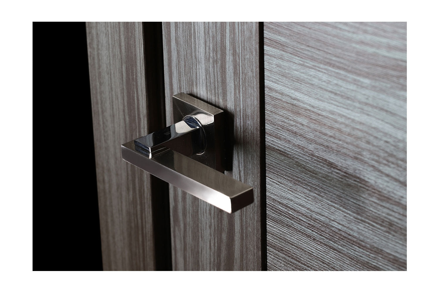 Belldinni Della Vetro Gray Oak Laminated Modern Interior Door
