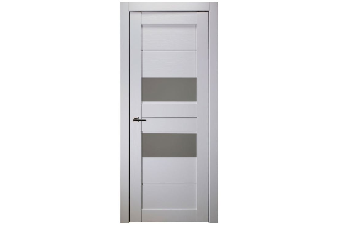 Belldinni Dessa Vetro Bianco Noble Laminated Modern Interior Door - Single Door