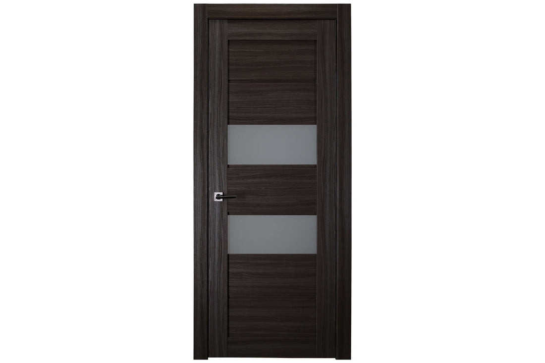 Belldinni Dessa Vetro Gray Oak Laminated Modern Interior Door - Single Door