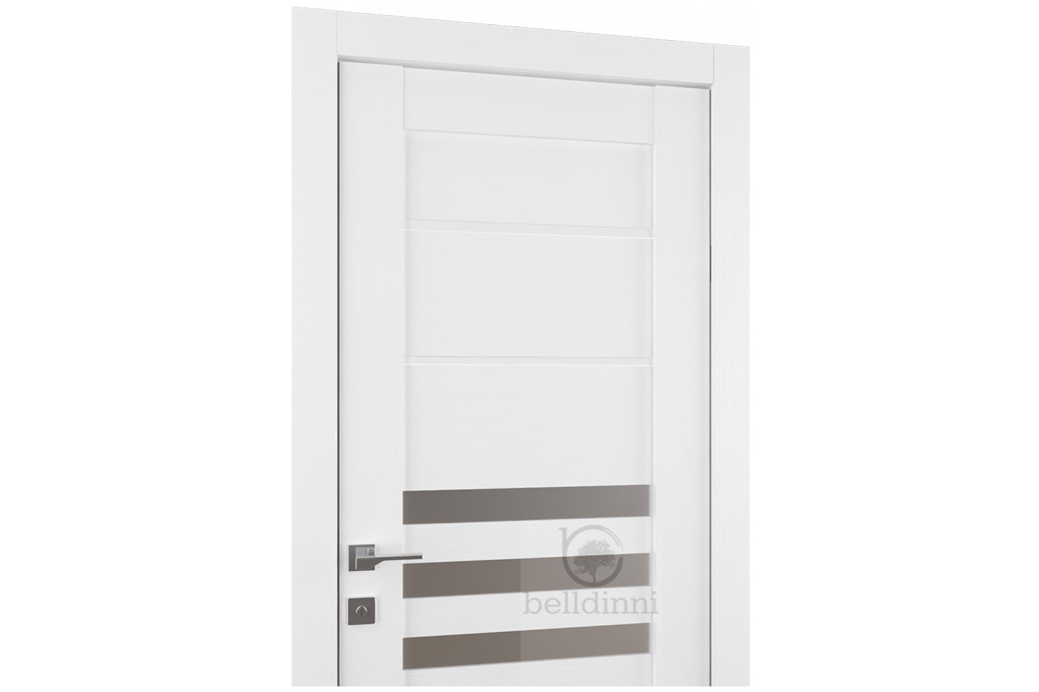 Belldinni Dome Vetro Bianco Noble Laminated Modern Interior Door