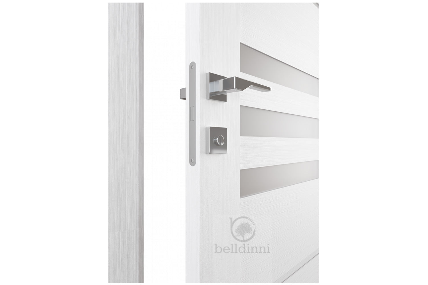 Belldinni Dome Vetro Bianco Noble Laminated Modern Interior Door