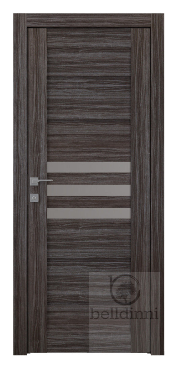 Belldinni Dome Vetro Gray Oak Laminated Modern Interior Door