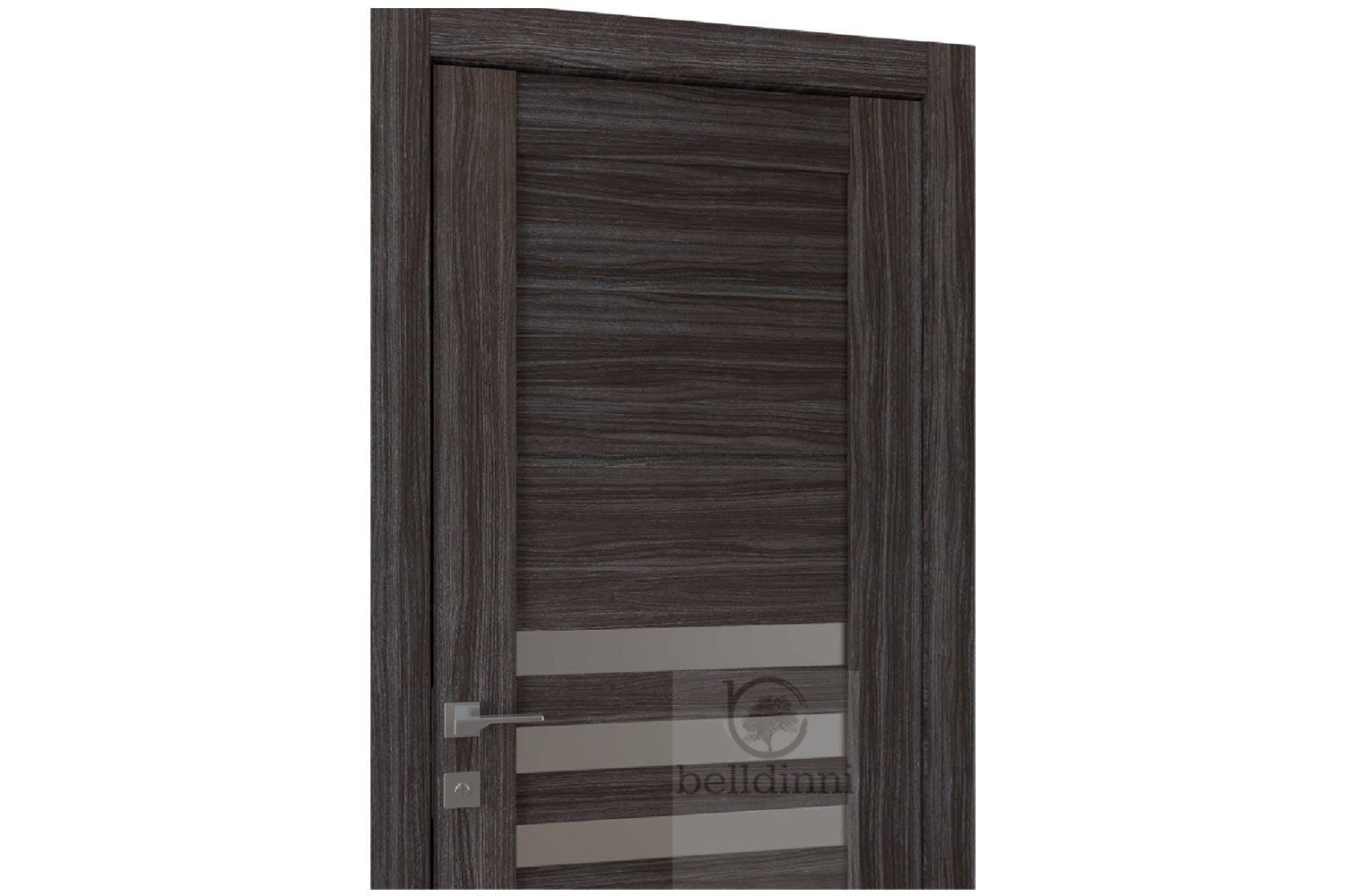 Belldinni Dome Vetro Gray Oak Laminated Modern Interior Door