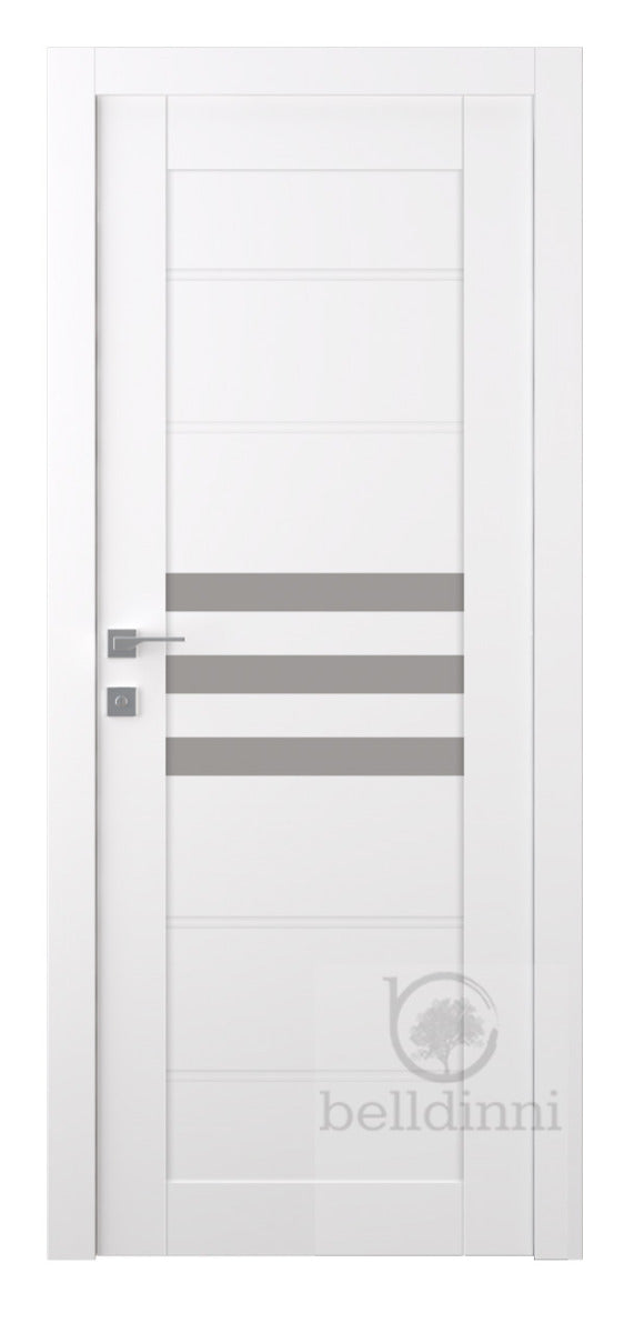 Belldinni Dome Vetro Snow White Laminated Modern Interior Door