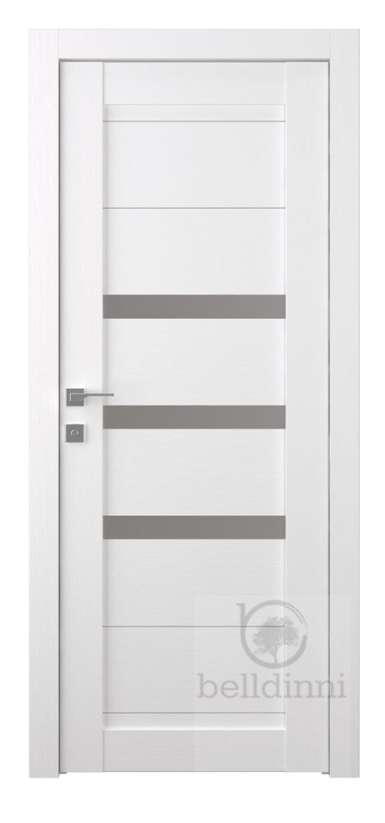 Belldinni Dora Vetro Bianco Noble Laminated Modern Interior Door