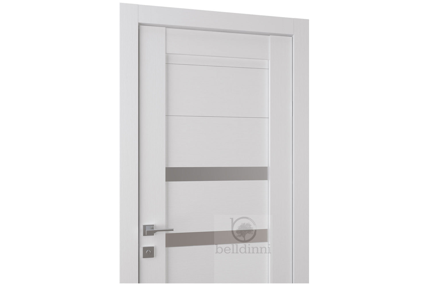 Belldinni Dora Vetro Bianco Noble Laminated Modern Interior Door
