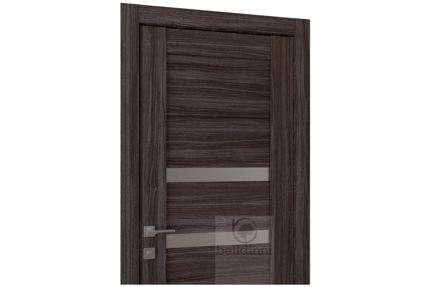 Belldinni Dora Vetro Gray Oak Laminated Modern Interior Door