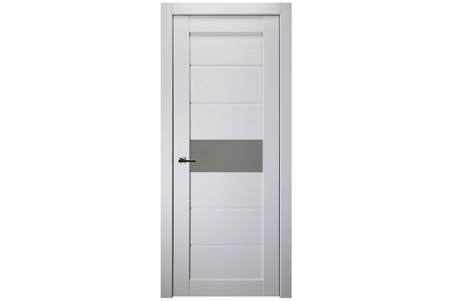 Belldinni Edna Vetro Bianco Noble Laminated Modern Interior Door - Single Door