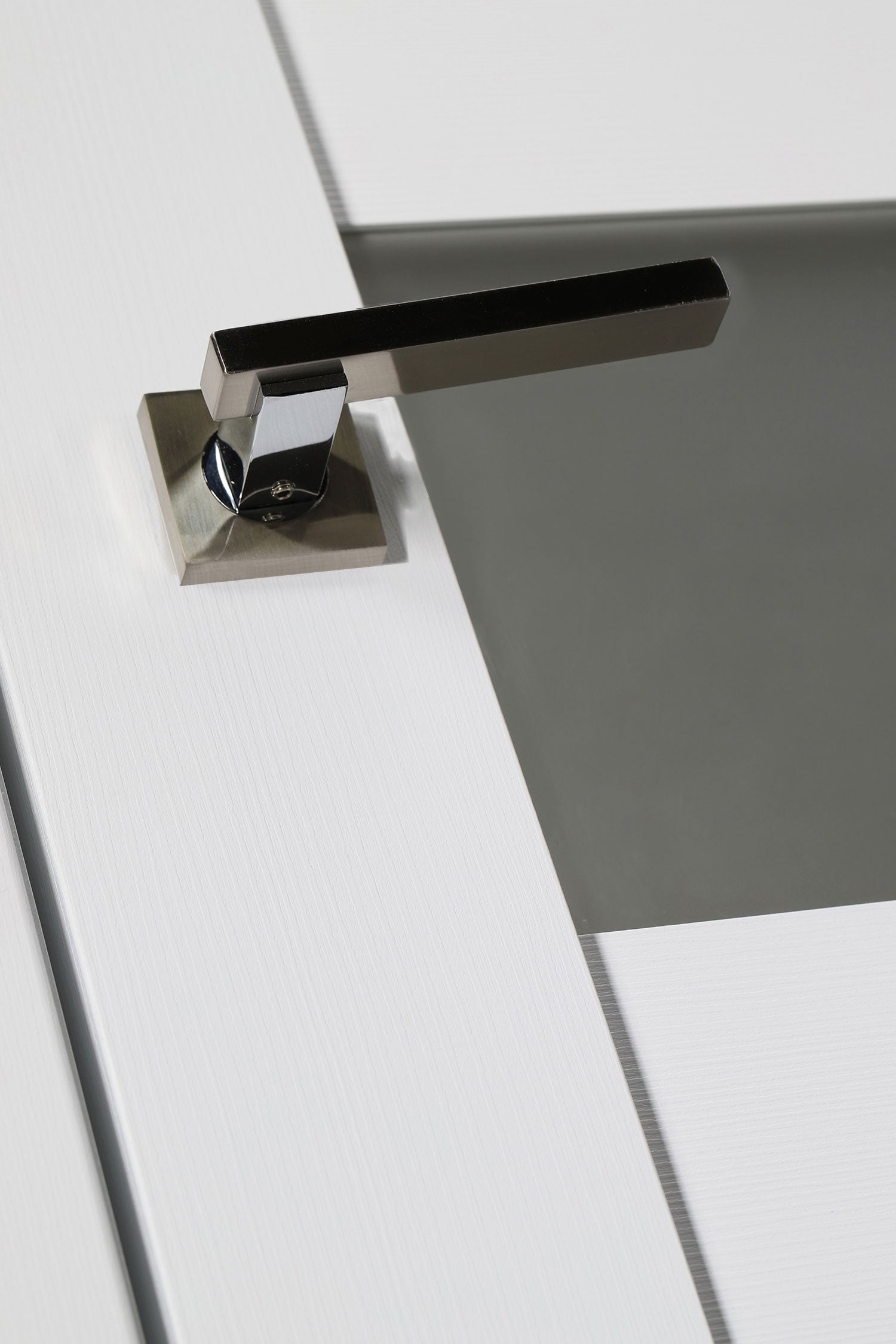 Belldinni Edna Vetro Bianco Noble Laminated Modern Interior Door