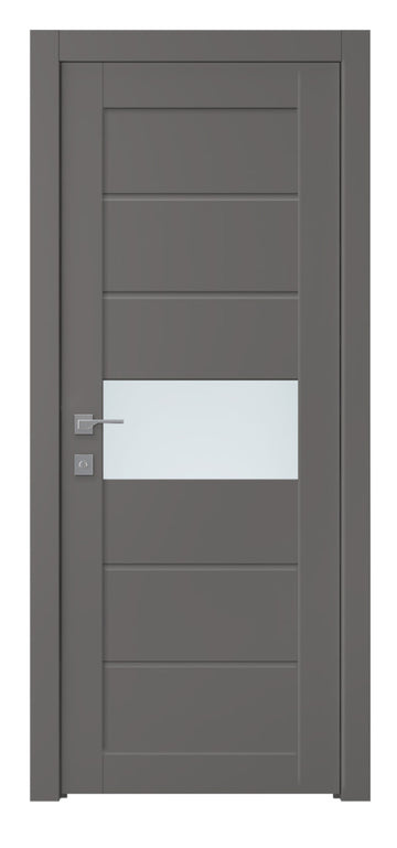 Belldinni Edna Vetro Gray Matte Laminated Modern Interior Door