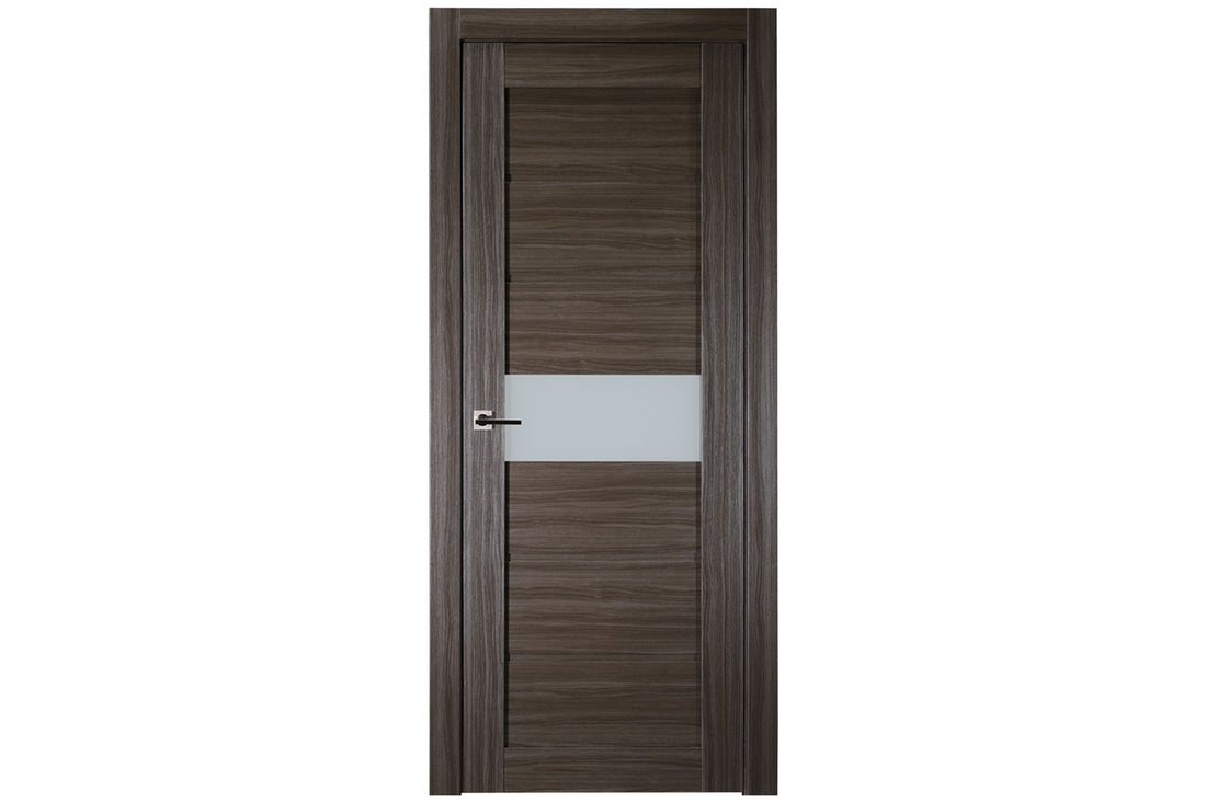 Belldinni Edna Vetro Gray Oak Laminated Modern Interior Door - Single Door
