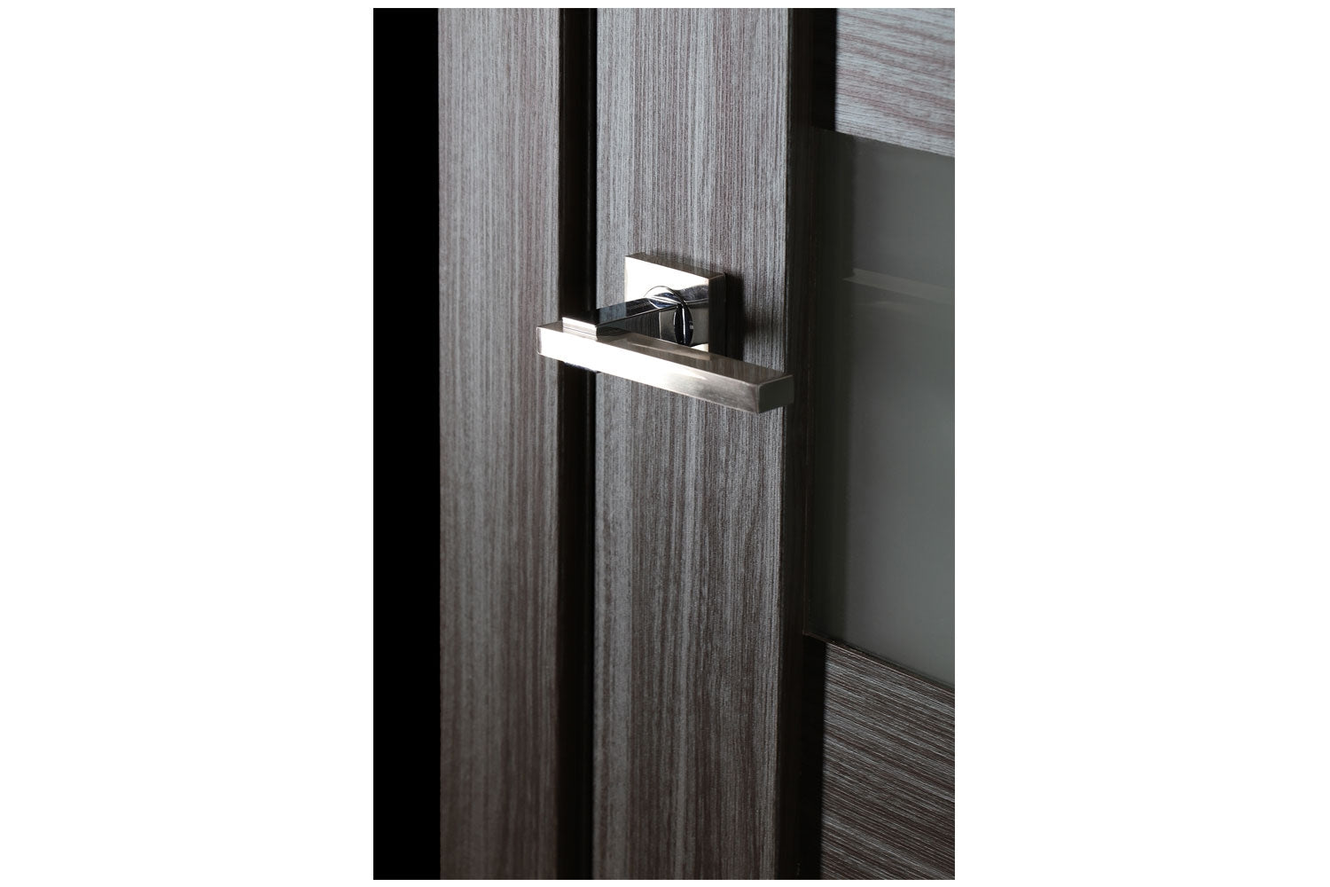 Belldinni Edna Vetro Gray Oak Laminated Modern Interior Door