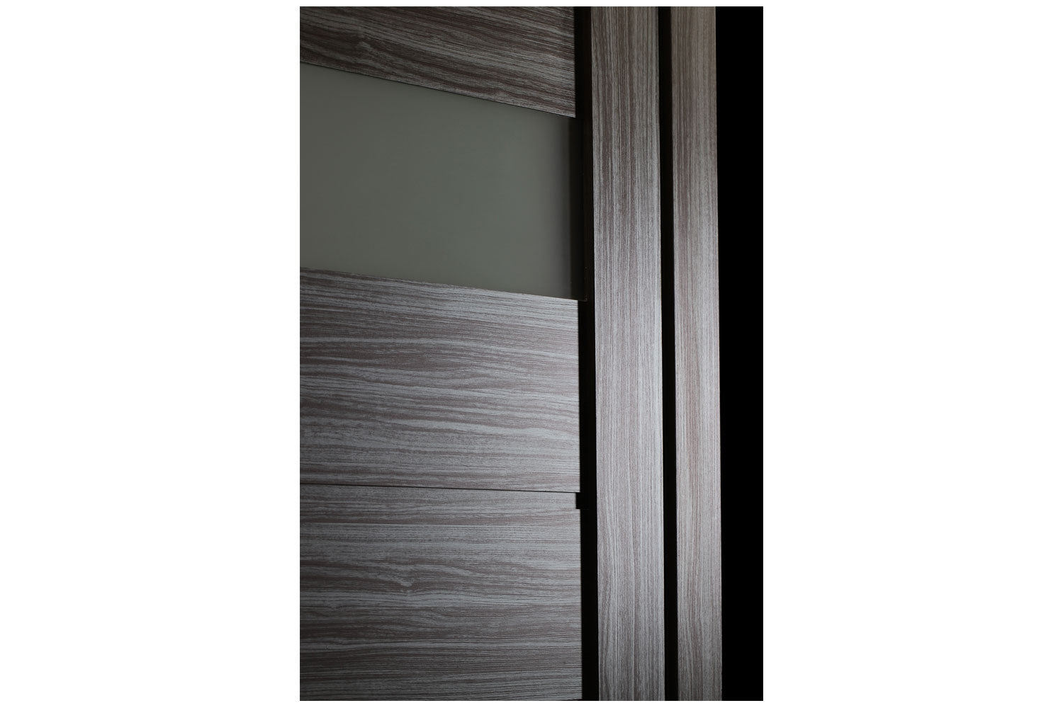 Belldinni Edna Vetro Gray Oak Laminated Modern Interior Door