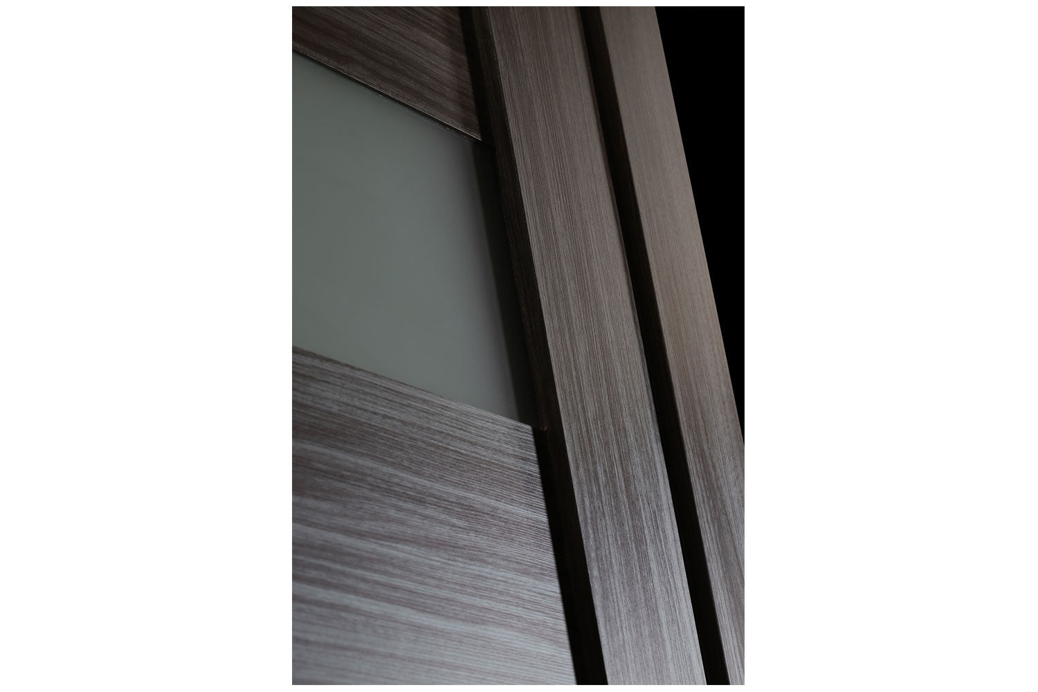 Belldinni Edna Vetro Gray Oak Laminated Modern Interior Door