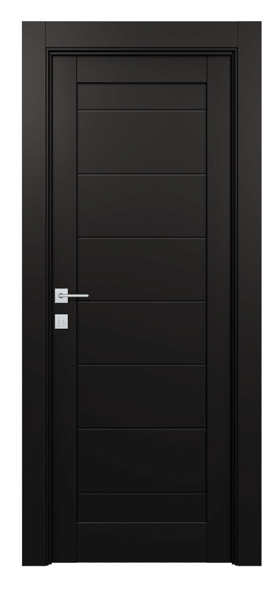 Belldinni Ermi Black Matte Laminated Modern Interior Door