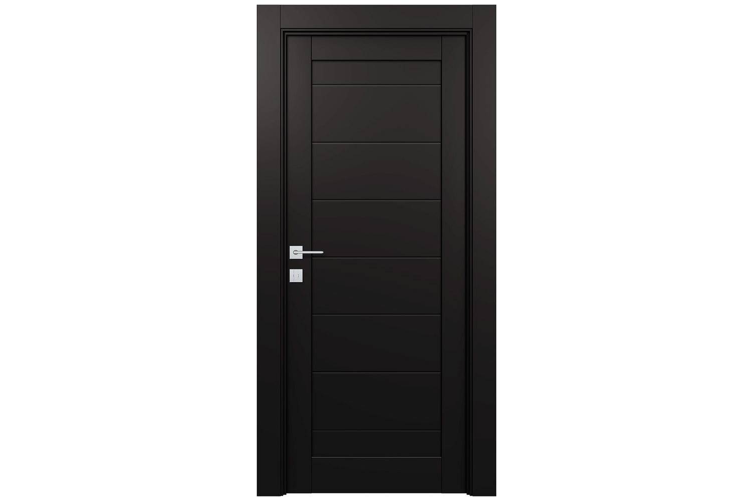 Belldinni Ermi Black Matte Laminated Modern Interior Door - Single Door