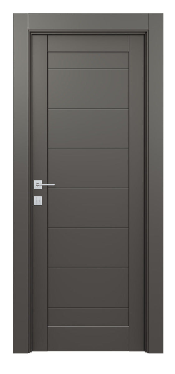 Belldinni Ermi Gray Matte Laminated Modern Interior Door