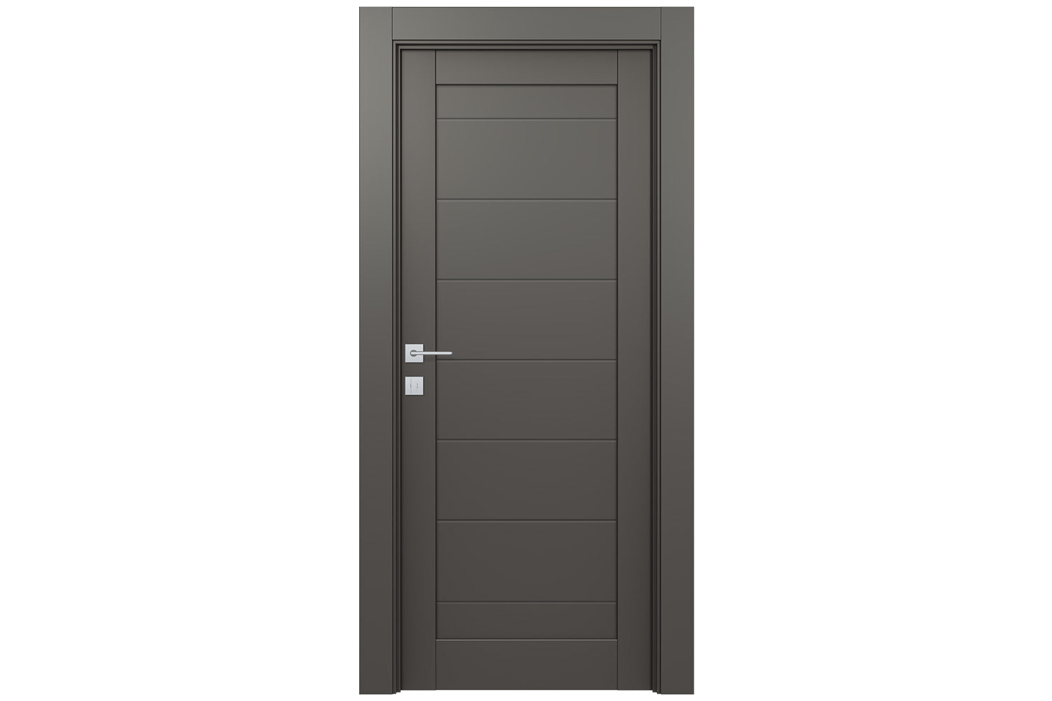 Belldinni Ermi Gray Matte Laminated Modern Interior Door - Single Door