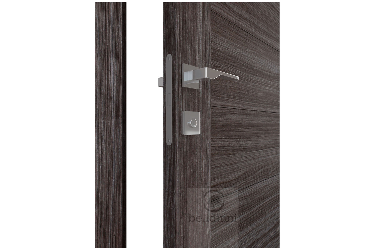 Belldinni Ermi Gray Oak Laminated Modern Interior Door
