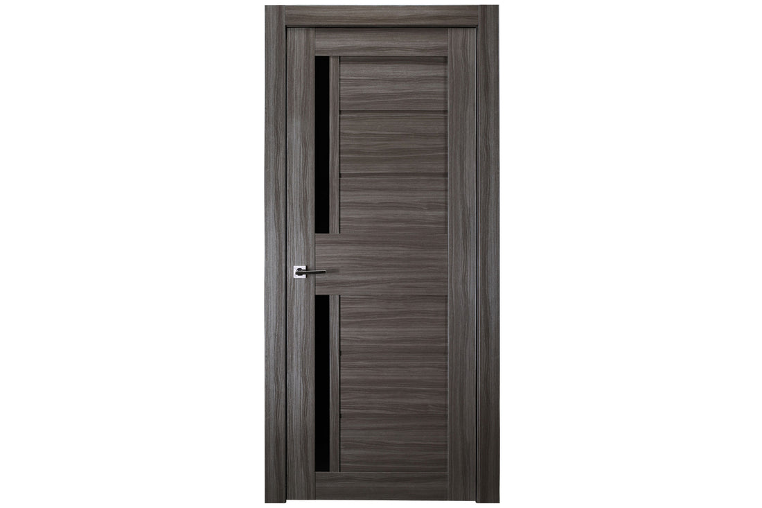 Belldinni Esta Bl Vetro Gray Oak Laminated Modern Interior Door - Single Door