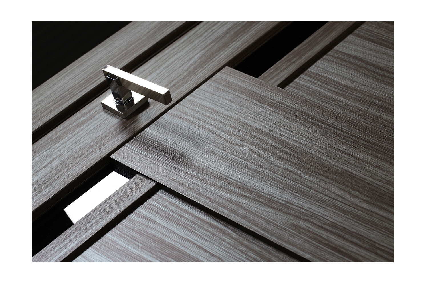 Belldinni Esta Vetro Gray Oak Laminated Modern Interior Door