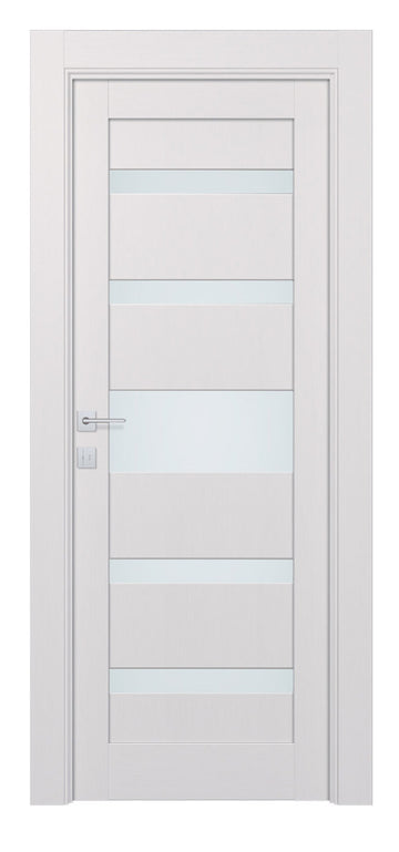 Belldinni Gina Vetro Bianco Noble Laminated Modern Interior Door
