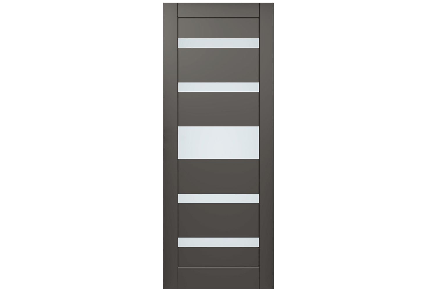 Belldinni Gina Vetro Gray Matte Laminated Modern Interior Door - Slab