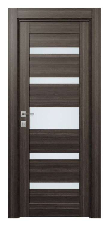 Belldinni Gina Vetro Gray Oak Laminated Modern Interior Door