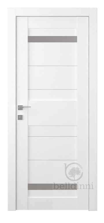 Belldinni Imma Vetro Bianco Noble Laminated Modern Interior Door