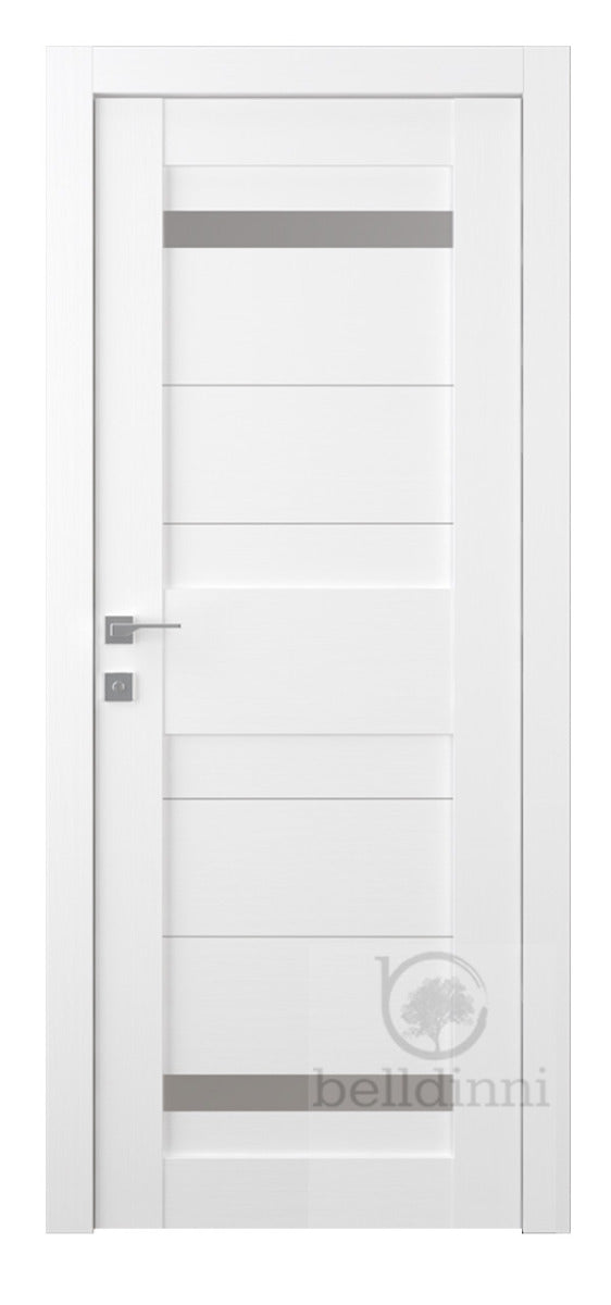 Belldinni Imma Vetro Bianco Noble Laminated Modern Interior Door