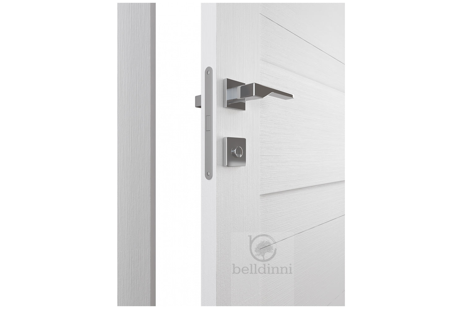 Belldinni Imma Vetro Bianco Noble Laminated Modern Interior Door