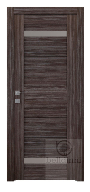 Belldinni Imma Vetro Gray Oak Laminated Modern Interior Door