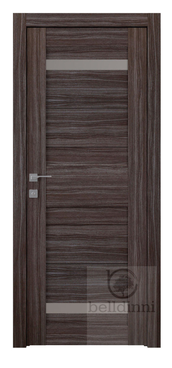 Belldinni Imma Vetro Gray Oak Laminated Modern Interior Door