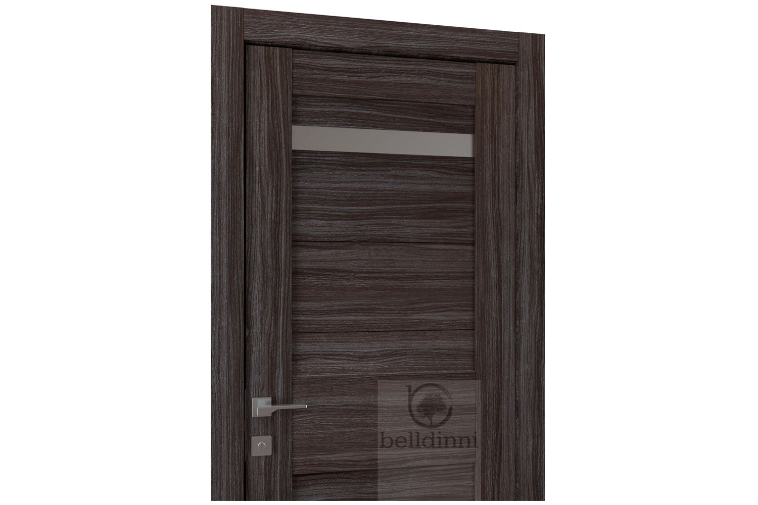 Belldinni Imma Vetro Gray Oak Laminated Modern Interior Door